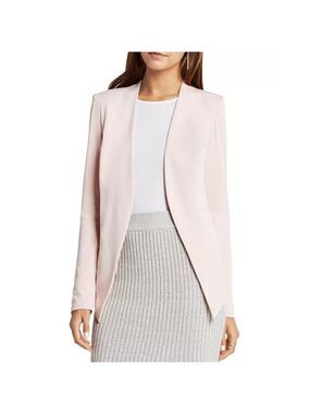 BCBGeneration Open Front Essentials Blazer In Rose Smoke Sz S